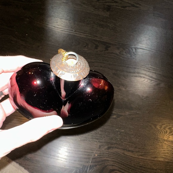 German Kugel Hand-blown Art Glass Red/Burgandy Heart Vintage ornament crackle - Picture 4 of 16